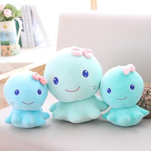 Cartoon Octopus Plush Toys Aquarium Zoo Tourism Small Souvenir Macaroon Color Octopus Doll