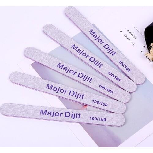 MajorDojit 5pcs/set Nail Files Wood Chips Nail Art File Nails Polish Tools Nail Accessories Grey Color Sanding File Buffer Block
