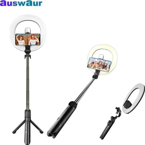 Portable Selfie Adjustable Tripod Remote Photography Lighting Phone Tripod Photo Led Light Lamp for Youtube Tiktok Bluetooth