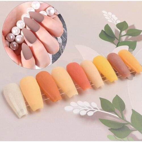 15g Nude Color Light Color Nail Powder Bottled 9-color Nail Art Supplies Acrylic Carved 3D Patterned Fabric Diy Nail Art Decor