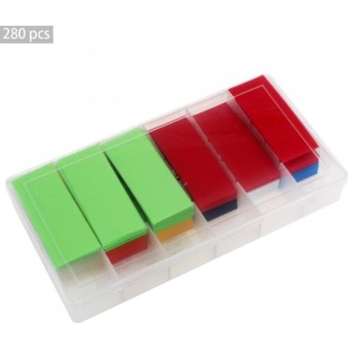 280Pcs/lot Colorful PVC Heat Shrinkable Tubing Assorted Color Wrap for Li-ion 18650 18500 Battery