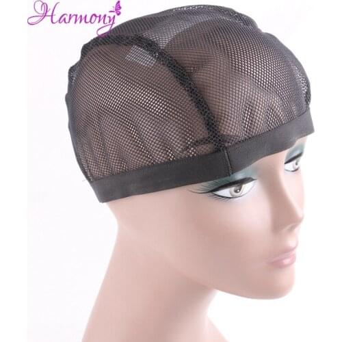 10pcs/lot Black Color Dome Cornrow Wig Caps Easier Sew In Hair Stretchable Weaving Cap Elastic Nylon Mesh Net Wholesale hairnet
