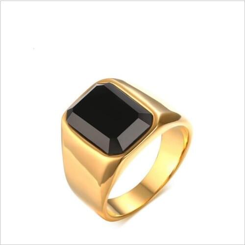 Nordic Sweden minimalist single product gold mens ring jewelry stainless steel jewelry