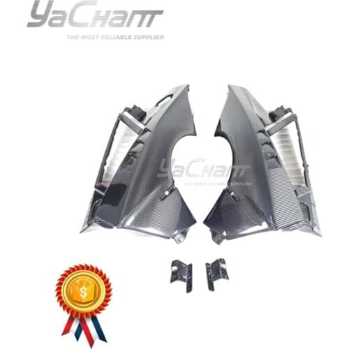 Car-Styling CarbonFiber Portion Forged Carbon Weave Rear Fender Fit For 2011-2017 Aventador CoupeRoarster SVJ-Extra