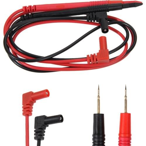 1000V 10A Multimeter Silicone Wire Universal Probe Test Leads Pin for Digital Needle Tip Multi Meter Wire Pen Cable 80cm