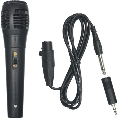 Universal 3.5mm Wired Microphone Protable Public Transmitter KTV Karaoke Recording for Speakers Amplifier Computer Audio System