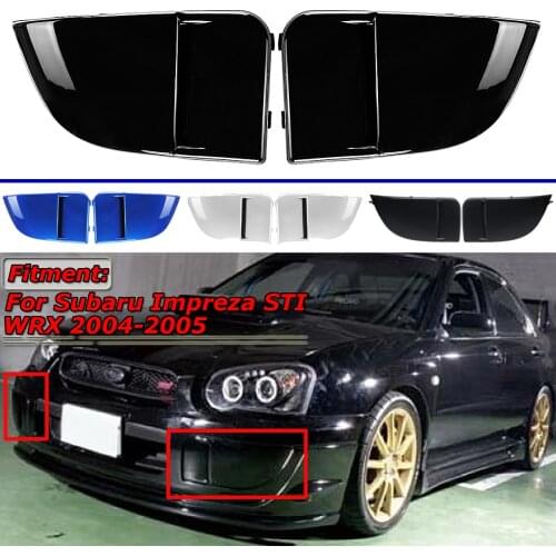High Quality 2PCS/Set Car Front Fog Light Lamp Cover Trim Protection Lamp Mask Cover For Subaru Impreza STI WRX 2004 2005