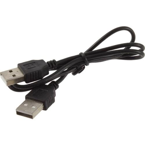100pcs High Quality Black 0.5m USB 2.0 Male To Male M/M Extension Connector Adapter Cable Cord Wire hot new