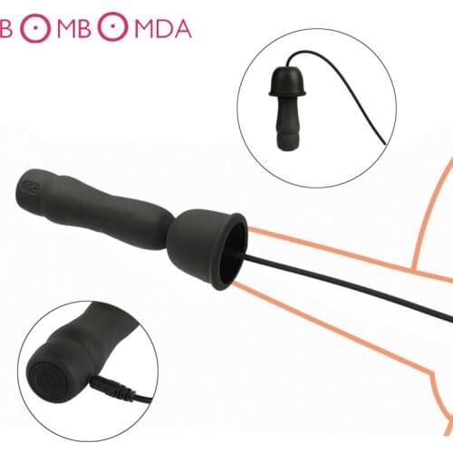 16 Frequency Penis Plug Vibrator Urethral Dilators Sex Sound Catheters Penis Plug Silicone Male Chastity Device Sex Toys For Men