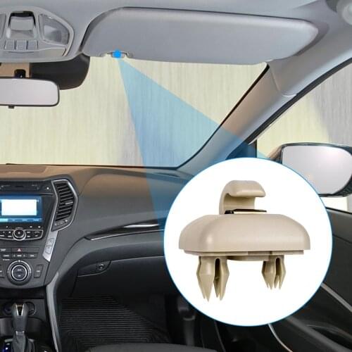 2Pcs Car Sun Visor Clip Bracket Interior Sun Visor Hook for Audi A1 A3 A4 A5 A7 Q3 Q5 B6 B7 B8 S4 S5 Gray 8E0857562A 8U0857562