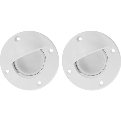 2-set Nylon Boat Transom Deck Mount Drain Scupper Valve Screw Cap Stopper