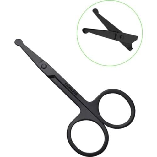 2pcs Stainless Steel Beauty Makeup Scissors Makeup Tools Safety Eyebrow Clips Cuts Hair Removal Products Nose Scissors