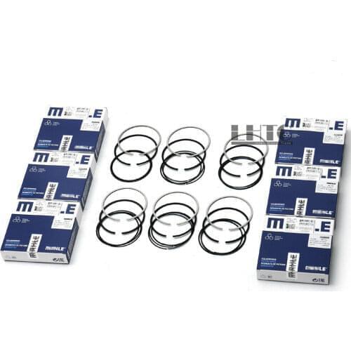 6Pcs Piston Rings Set Φ84mm For BMW E82 E90 E91 E92 E93 E60 E61 E71 E89 F01 F02 135i 335i 535i 740i X6 N54B30 3.0L L6 Turbochar