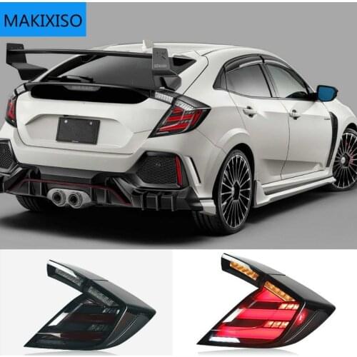Car Styling for HONDA CIVIC X 10th Hatchback LED tail light CIVIC LED Rear Lamp DRL+Brake Trunk