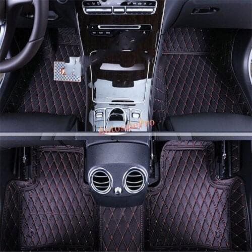 For Mercedes Benz C class W205 2014 2015 Right & Left Hand Drive Black Front Rear Floor Mat Carpets Pad cover
