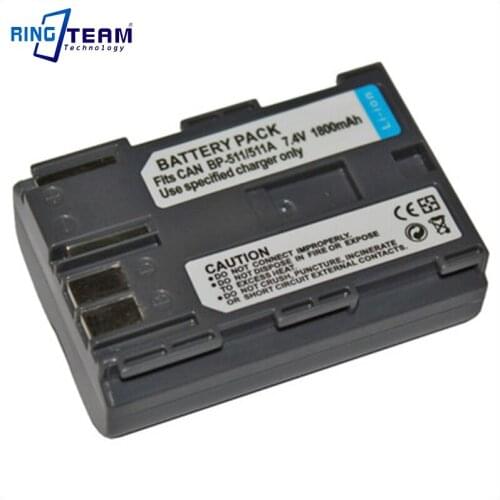 BP-511A BP-511 Battery for Canon Camera ZR25MC ZR30MC ZR40 ZR40A ZR45 ZR45MC ZR50 ZR50MC ZR60 ZR65MC ZR70MC ZR80 ZR85 ZR90