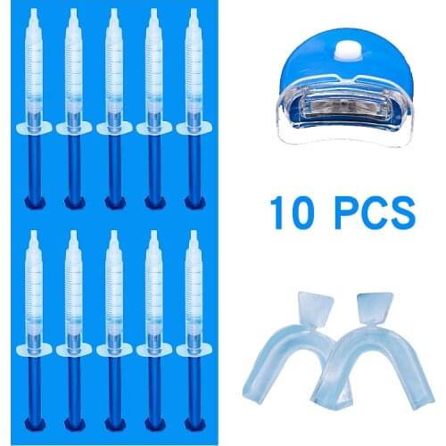 20/15/10 pcs Drop Shipping 44% carbamide peroxide 10ml teeth whitening gel/dental teeth whitening kits gel syringe
