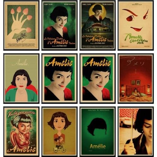 Classic Movie Amelie poster retro Kraft wall Paper Wall Decorative Paintings Vintage poster 42X30cm