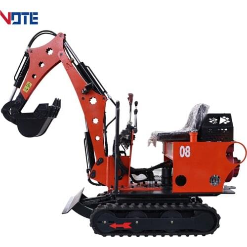 Mini Diggers Agricultural Hydraulic Excavator 0.8 Ton Micro Size China Machinery Brand