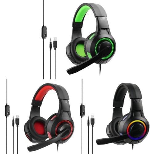 Headphones with Microphone Hi-Fi Gaming Headset Computer Portable Earphone For PC PS4 X-box One PC