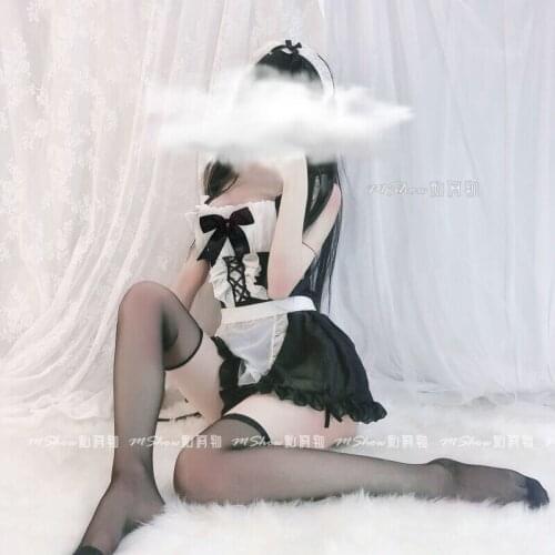 Lolita Nightdress Kawaii Intimates Set Cute Cat Ears Ruffles Camisoles Underwear Anime Cosplay Costumes Sexy Women Lingerie Set