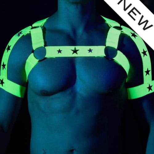 Nightclub Dj Gogo Costume Fluorescent Color Elastic Bandage Sexy Hollow Straps Chest Strap Burning Man Stage Accessories XS2480