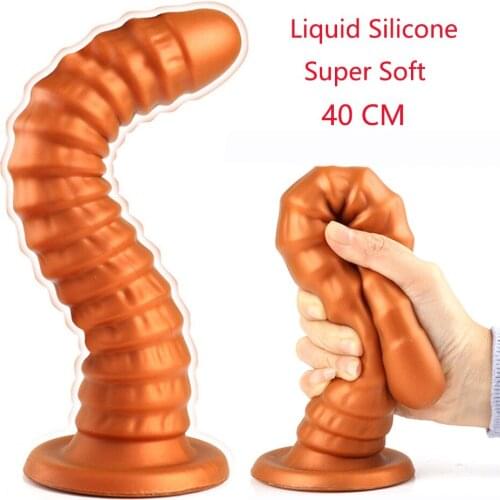 New Silicone Big Dildo Suction Cup Butt Plug Male Prostate Massager Huge Screw Vagina Anal Dildo Sex-toys For Woman Masturbator