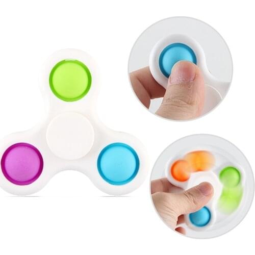 New Novelty Fidget Spinner Popit Anti Stress Spinning Adult Kids Funny Flip Finger Toys