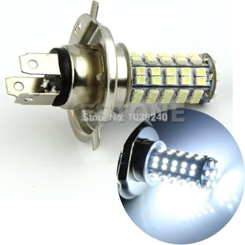 New H4 3528 68-SMD LED 6500K 310 Lumen White Fog Light Bulb Headlight Car DC 12V