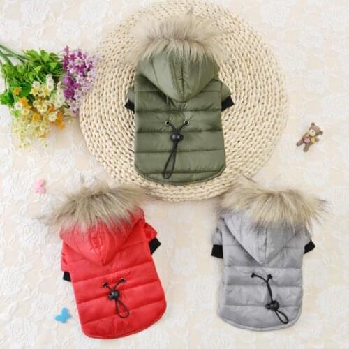 Pet Winter Thickening Padded Coats For Small Large Dogs Comfortable and Breathable Hoodies Jacket Dog Clothes Chihuahua Yorkshir