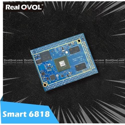 RealQvol FriendlyELEC Smart6818 CPU board S5P6818 Cortex-A53 2GB RAM 8GB/16GB eMMC integrated Gbps Ethernet audio jack Android