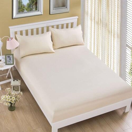 100% Polyester Bed Mattress Cover Mattress Protector Pad Fitted Sheet Separated Bed Linens With Elastic
