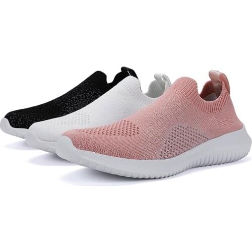 Plus Size Summer Lightweight Womens Sneakers Sock Woman Sports Shoes Running Shoes Ladies Sport Shoes for Women Knit GMB-0531