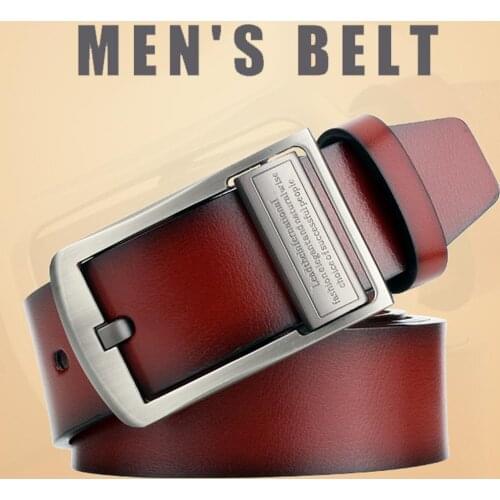 Fashion Male Man Faux Leather Belt Strap Alloy Pin Buckle Pants Waistband Gift