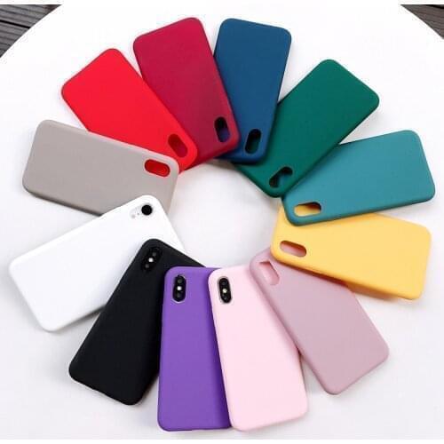 Soft Silicon Case For Coque Samsung Galaxy A10 A40 A50 A51 A71 Case Cover For Funda Samsung A3 A5 A7 2017 Candy Color Phone Case