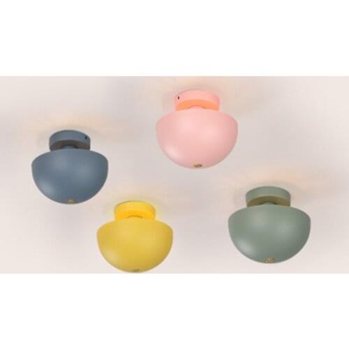 Nordic modern simple color mushroom ceiling lamp living room corridor creative personality LED Cartoon