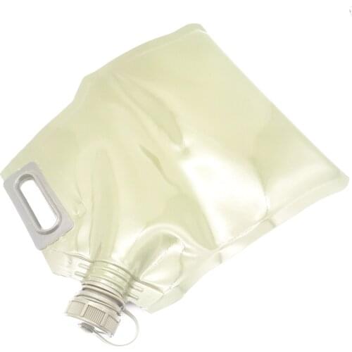 Folding Soft 5L Motorcycle Fuel Gas Tank Can Spare Oil Bag Dirt Pit Bike 1Piece