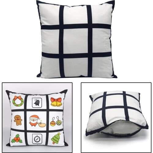 Sublimation Blanks Polyester Panel Pillow Case Car Armchair Cushion Case