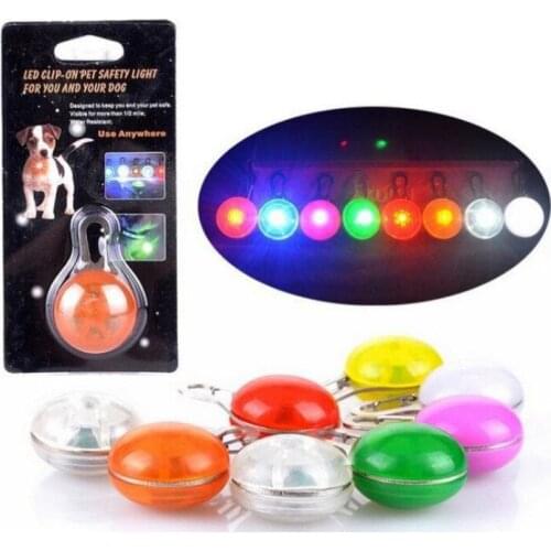 Pet LED Dog Luminous Pendant Anti-lost Light Dog Nameplate Dog Walking Collar Accessories For Small Large Dogs