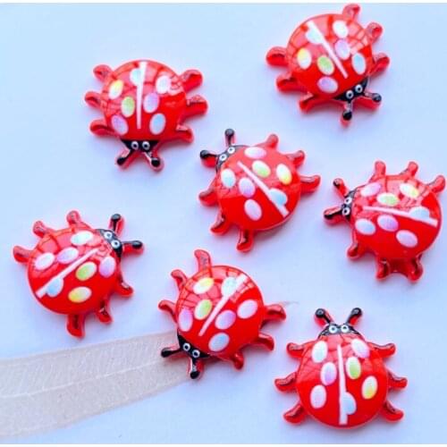 20Pcs New Lovely Insects Flat Back Resin Art Supply Decoration Charm Craft Hair Bow Accessories J58