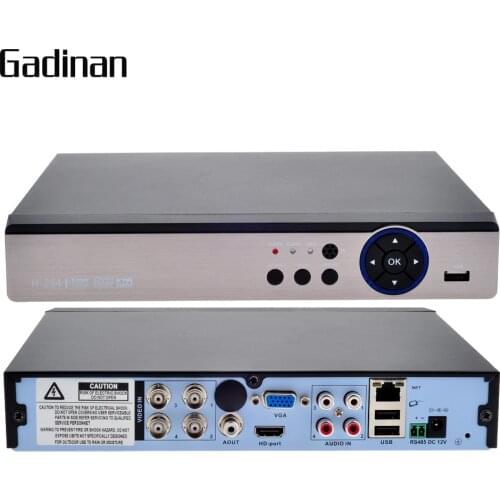 GADINAN 4CH AHD 4MP DVR/Hybrid 2*Analog 4M+2*IP 4M Motion Detection 5 IN 1 CCTV DVR for AHD-Q 3MP AHD-G 4MP Camera