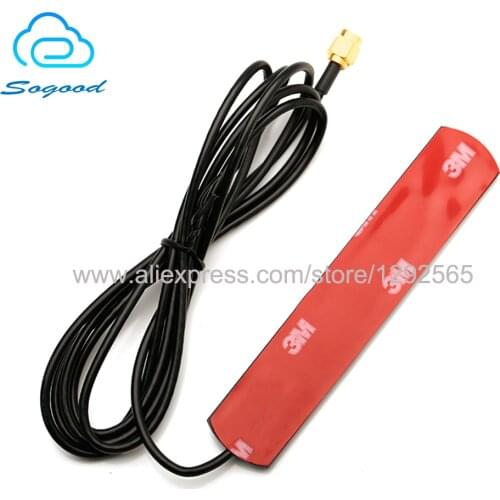 4G LTE 2G 3G GSM GPRS NB-IOT external 3m RG174 extension cable SMA male omnidirectional 6dbi gain 698-2700MHz car patch antenna