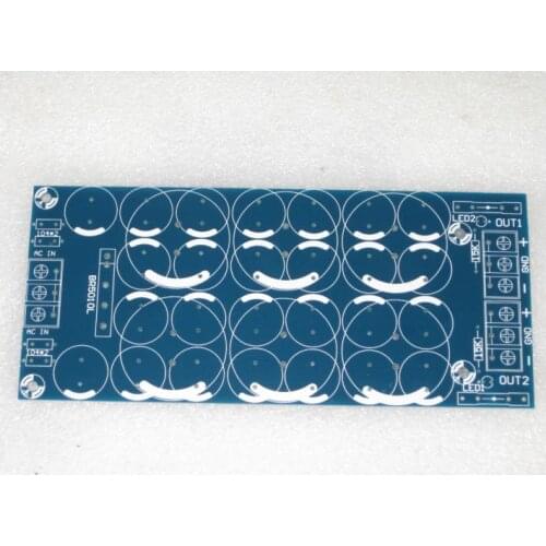 Rectifier Filter Power Amplifier Circuit PCB Blank Board With Fuse Protective Capacitor 0.1UF/100V