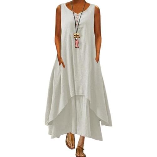 Maxi Dress elegant Women 2021 Summer Floral Print Irregular Hem Women Buttons Round Neck Dress for Dating Purple xxxxl vestidos