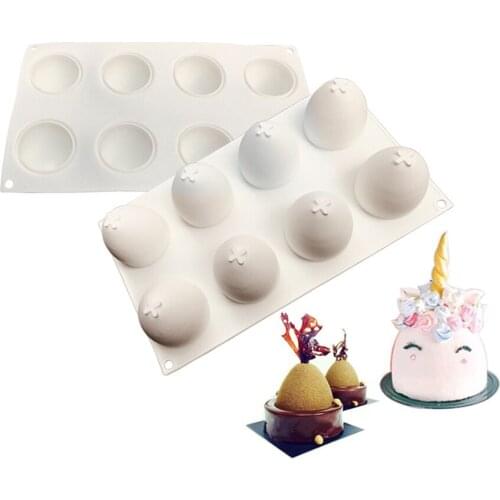 100Pc 3D Easter Egg Shape Cake Mold Silicone Truffle Mousse Baking Molds Candy Chocolate Dessert Jelly Ice Cream Mould Wholesale