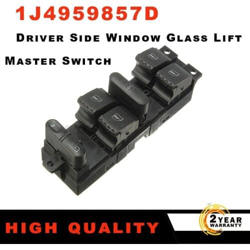 1J4959857D 1J4959857B Master Window Panel Switch For Volkswagen Golf Jetta Bora Passat B5 Seat Leon Toledo 2000-2006