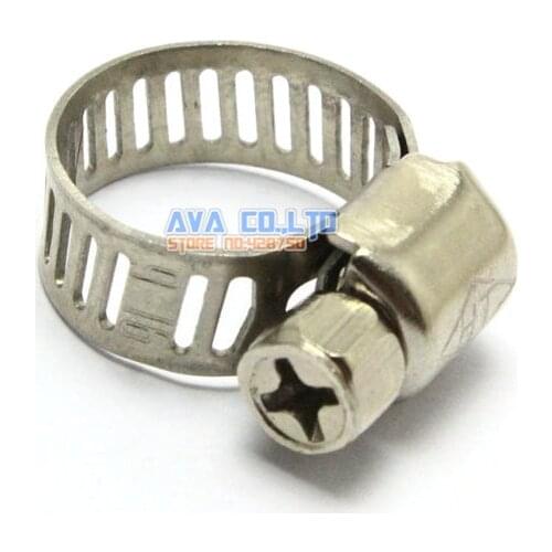 40 Pieces 9-16mm Hose Clamp Worm Gear Hose Pipe Fitting Clamp