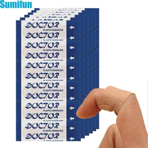 50pcs First Aid Bandage Waterproof Band Aid Non-woven Medical Adhesive Antibacterial Wound Dressing Bandage Breathable Plasters