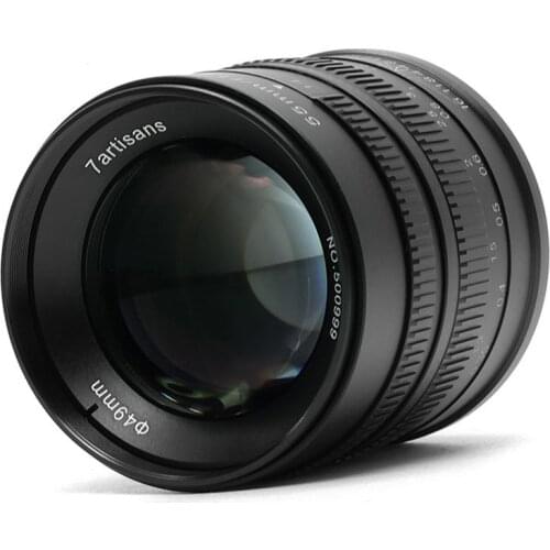 7artisans 55mm F1.4 Large Aperture Portrait Manual Focus Fit for Sony Mount E-Mount A6300 A5000 A6000 NEX-6 A6500 Camera