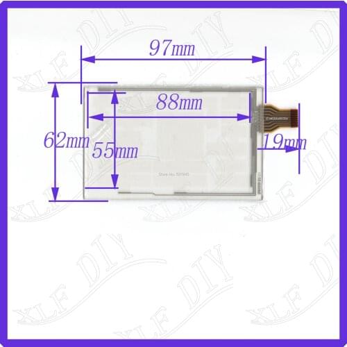 ZhiYuSun 2.8inch 9-wire resistive touch panel 97*62mm for Car DVD, Navigator screen 97mm*62mm glass this is compatible